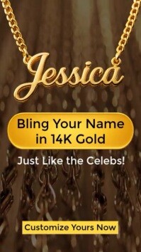 Modern & Minimal Personalized Nameplate Necklaces Instagram Reel template