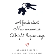 Modern & Minimal Personalized New Home Card Instagram Post template