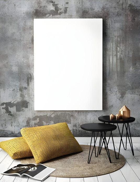 Modern & Minimal Photoframe Background  Flyer (us Letter) template