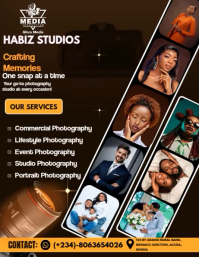 Modern & Minimal Photography Flyer Design Flyer (us Letter) Pamflet (Letter AS) template