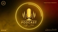Modern & Minimal Podcast Talkshow Digital Display (16:9) template