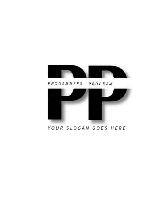 Modern & Minimal Pp Logo Designs Flyer (us Letter) by metrosoft ...