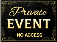 Modern & Minimal Private Event No Entry Access Signage Restricted Area Poster Banner Closed Zone Not template