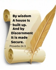 Modern & Minimal Proverbs 24:3 Today's Bible Verse Instagram Portrait template