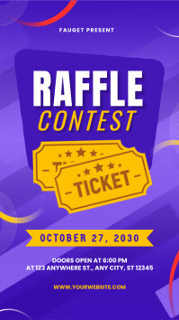 Modern Raffle Design raffle contest Template | PosterMyWall