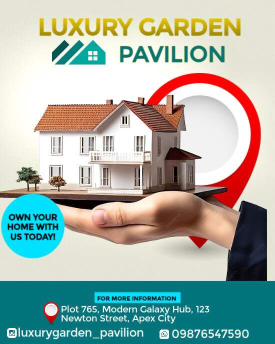 Copy of Modern & Minimal Real Estate Flyer Template Instagram Portrait ...