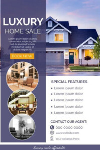 Modern & Minimal Real Estate Template  Poster