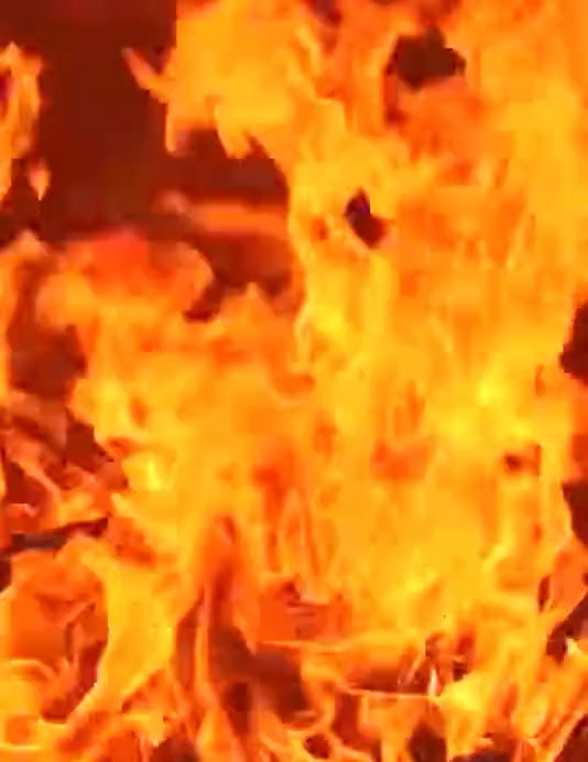 Modern & Minimal Realistic Fire Flames Background Animation Flyer (us Letter) template