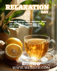 Modern & Minimal Relaxation Day  Instagram Portrait template