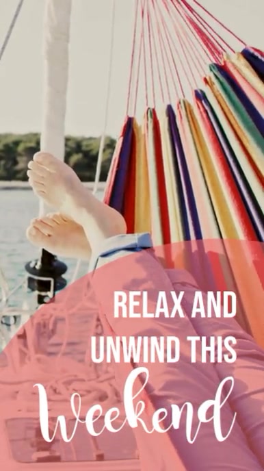 Modern & Minimal Relaxing Weekend Reel Instagram template