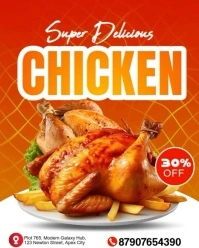 Modern & Minimal Restaurants Menu Display Instagram Portrait template