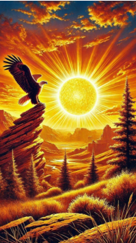 Eagle in Nature Digitalt display Template