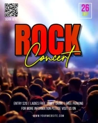 Modern & Minimal Rock Concert  Instagram Portrait template