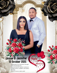 Modern & Minimal Save The Date  Flyer (us Letter) Volante (Carta US) template