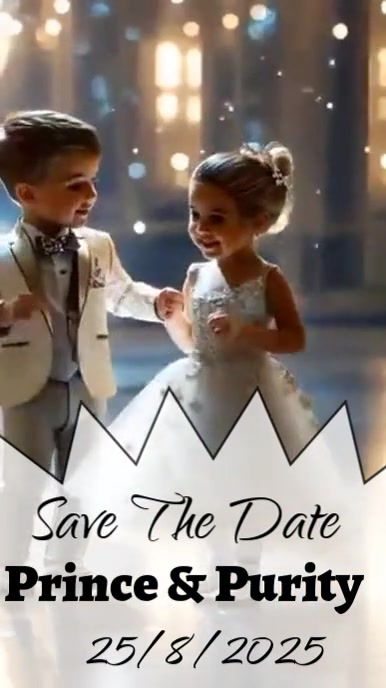 Modern & Minimal Save The Date  Youtube Short template