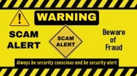 Modern & Minimal Scam Alert Sign Youtube Thumbnail template
