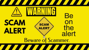黄色 Modern & Minimal Scam Alert Sign Youtube Thumbnail YouTube-miniature Template