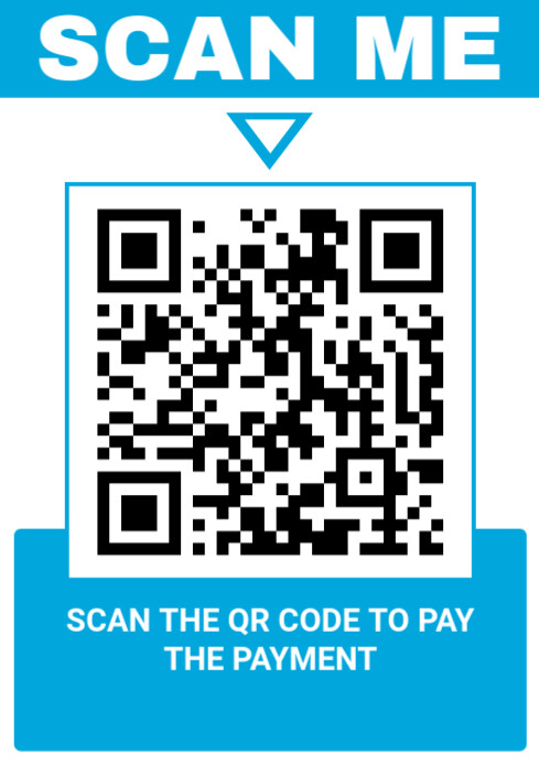 Modern & Minimal Scan Me A4 template