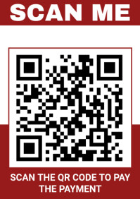 Modern & Minimal Scan Me A4 Template | PosterMyWall