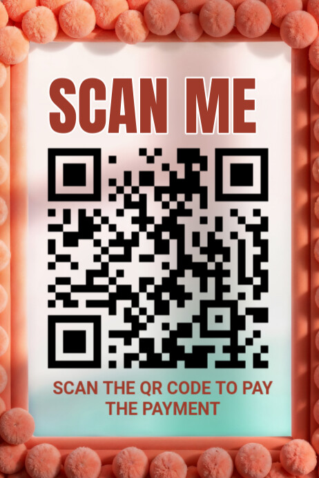 Modern & Minimal Scan Me Banner 4' × 6' Template | PosterMyWall