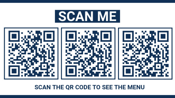 Modern & Minimal  Scan Me   Digital Display (16:9) template
