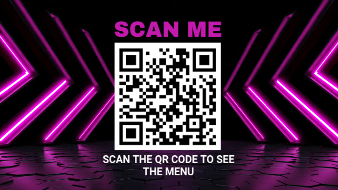 Modern & Minimal  Scan Me   Digital Display (16:9) template