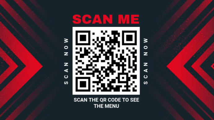 Modern & Minimal Scan Me  Digital Display (16:9) template