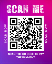 Modern & Minimal Scan Me Instagram Portrait template