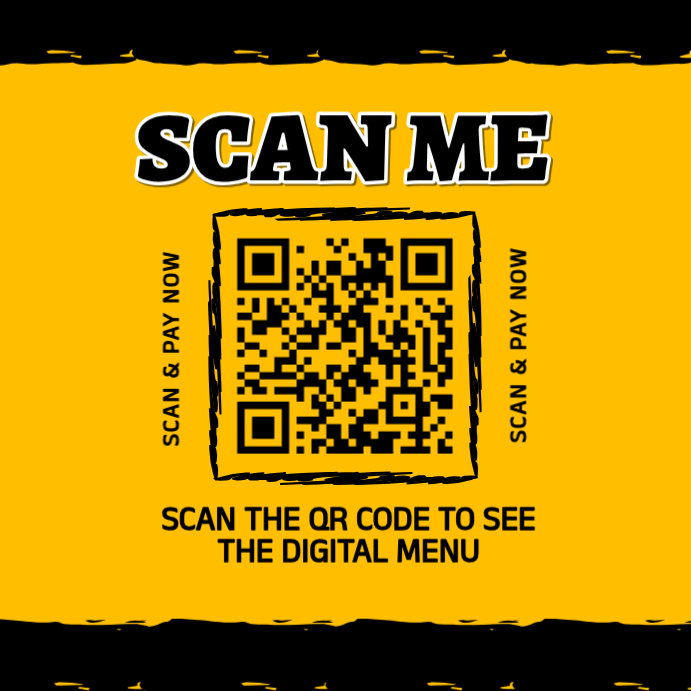 Plantilla de Modern & Minimal Scan Me Instagram Post | PosterMyWall