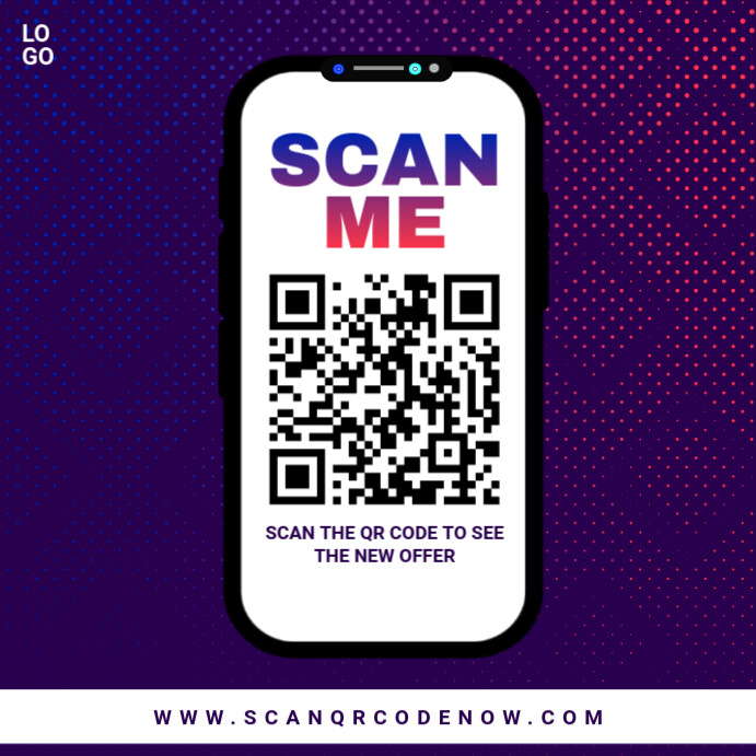 Copy of Modern & Minimal Scan Me Instagram Post | PosterMyWall