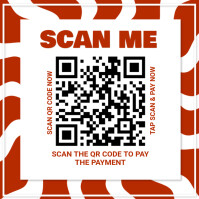 Modern & Minimal Scan Me  Instagram Post template