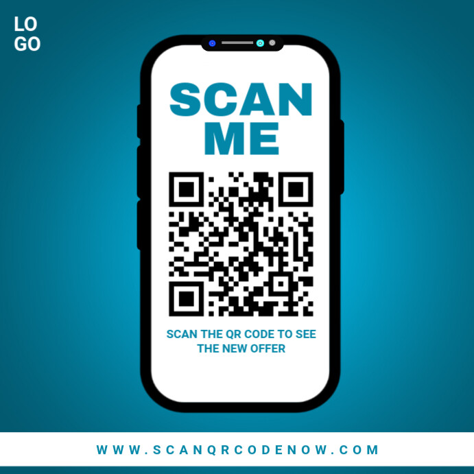 Modern & Minimal Scan Me Instagram Post template
