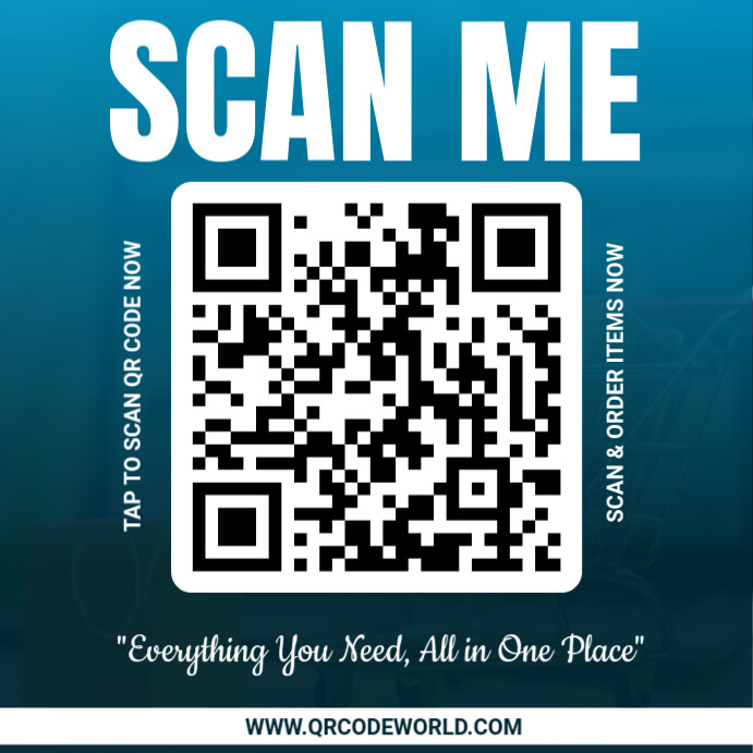 Modern & Minimal Scan Me  Instagram Post template