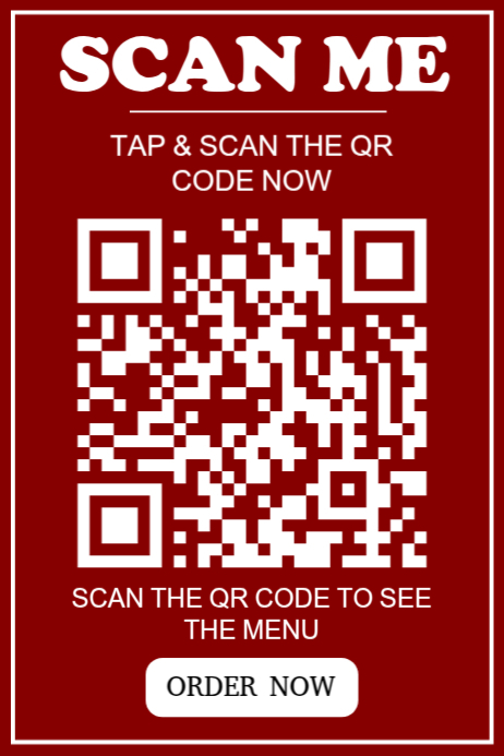 Modern & Minimal Scan Me  Poster template