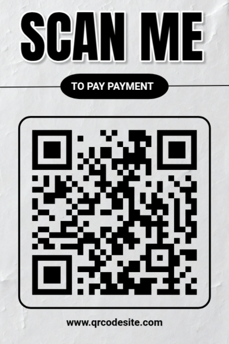 Modern & Minimal Scan Me  Poster template