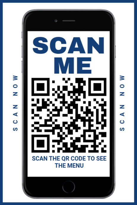Plantilla de Modern & Minimal Scan Me Poster | PosterMyWall