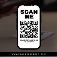 Modern & Minimal Scan Me Video Instagram Post template