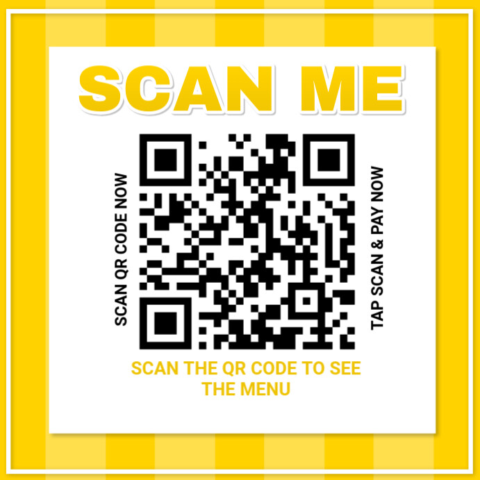 Modern & Minimal Scan Qr Code  Instagram Post template