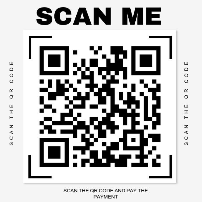 Modern & Minimal Scan Qr Code Instagram Post template