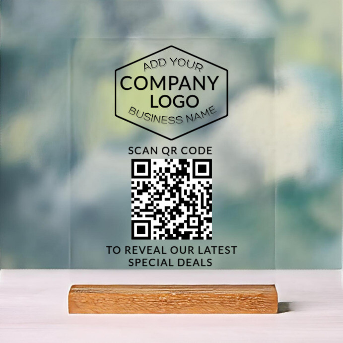 Modern & Minimal Scan Qr Code Latest Special Deals  Instagram Post template