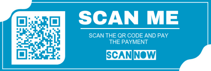 Modern & Minimal Scan Qr Code Linkedin Banner template