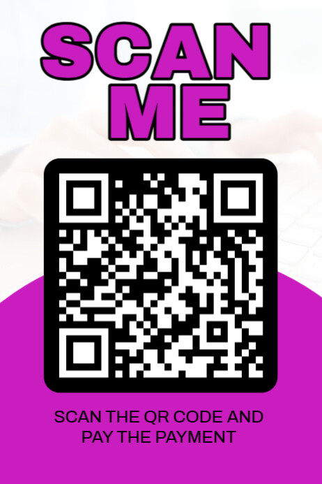 Modern & Minimal Scan Qr Code  Poster 海报 template