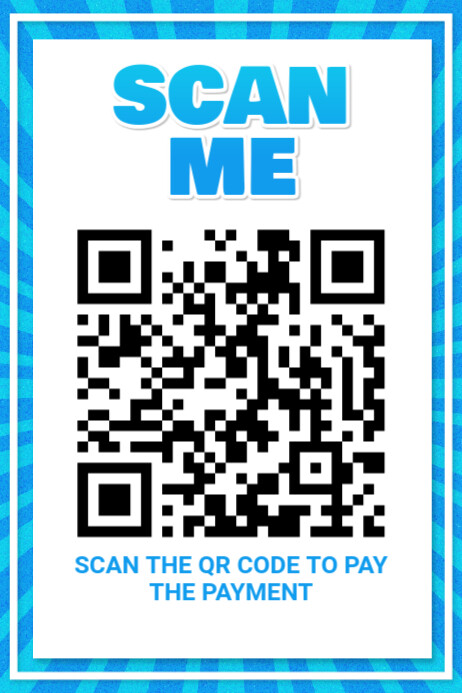 Modern & Minimal Scan Qr Code  Poster template