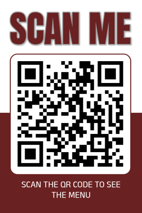 Modern & Minimal Scan Qr Code  Poster template