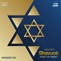 Modern & Minimal Shavuot Instagram Post Instagram-opslag template