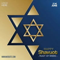 Modern & Minimal Shavuot Instagram Post template