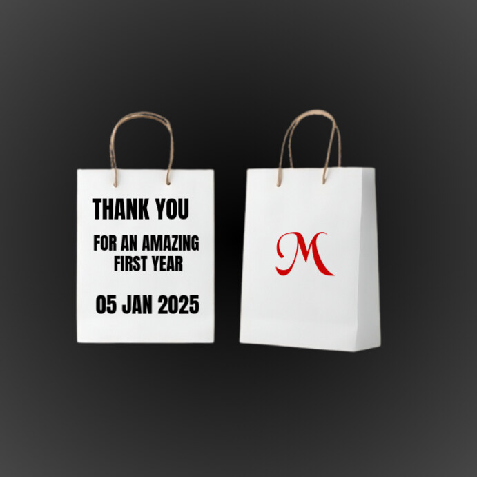 Modern & Minimal Shopping Bag Mock Up Design  Instagram Post template