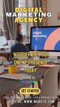 Modern & Minimal Social Media & Digital Marketing  Instagram Story template