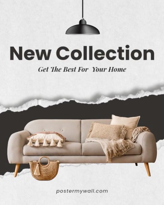 Modern & Minimal Sofa Collection Sale Instagram Portrait template