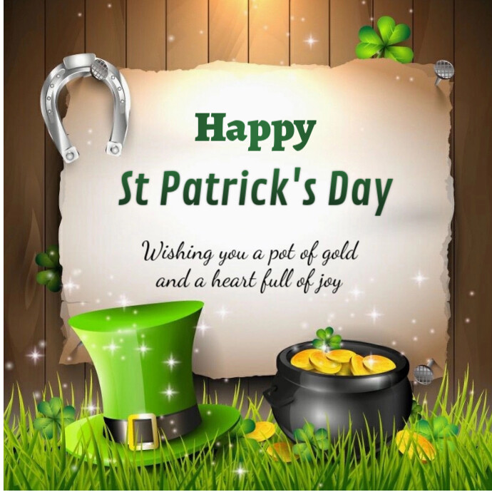 Modern & Minimal St Patrick's Day Logo Ilogo template